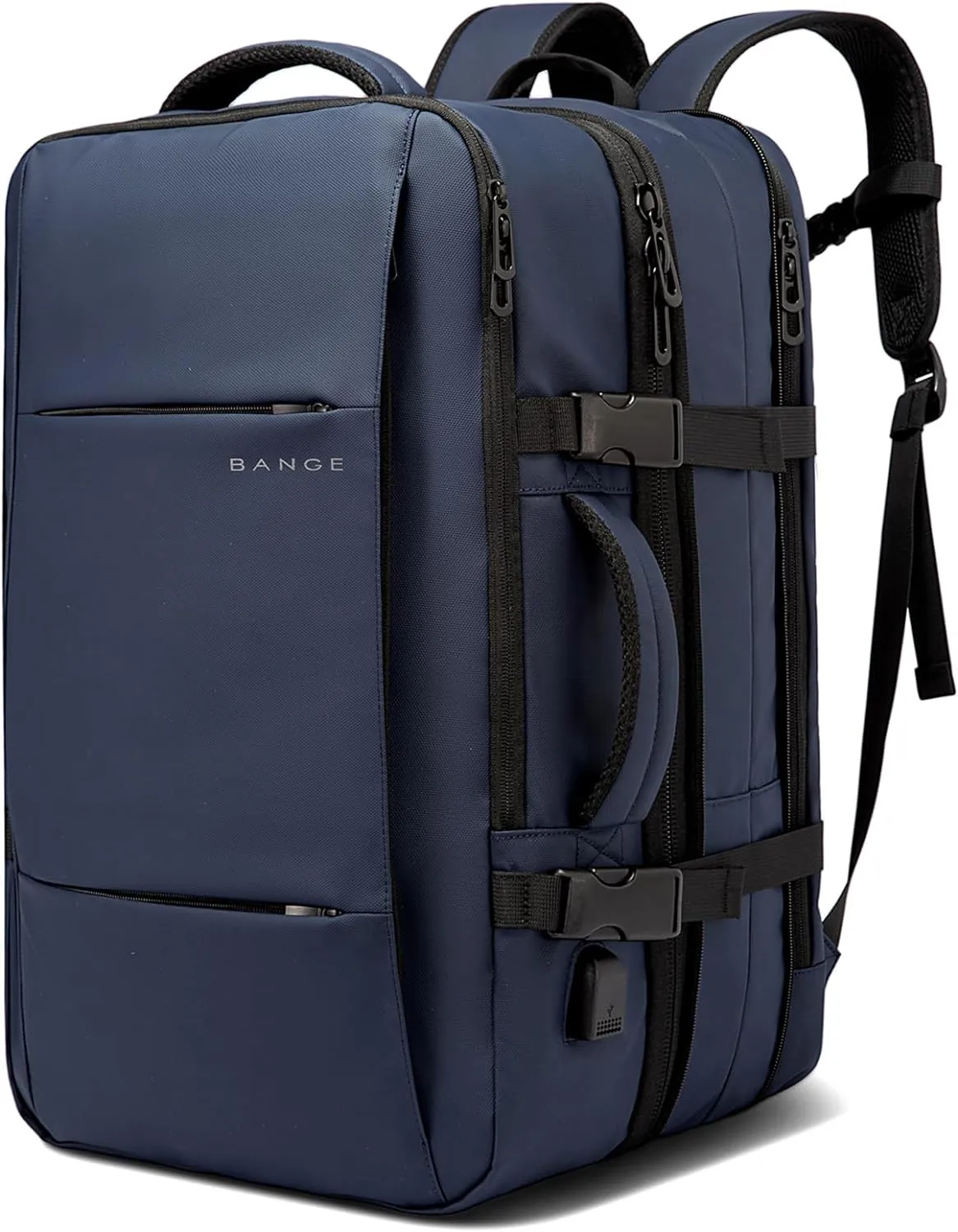BANGE 45L Travel Backpack, Expandable Backpacks,Traveling Business Backpack For 17.3” Laptop,Airport Suitcase Backpack For Men