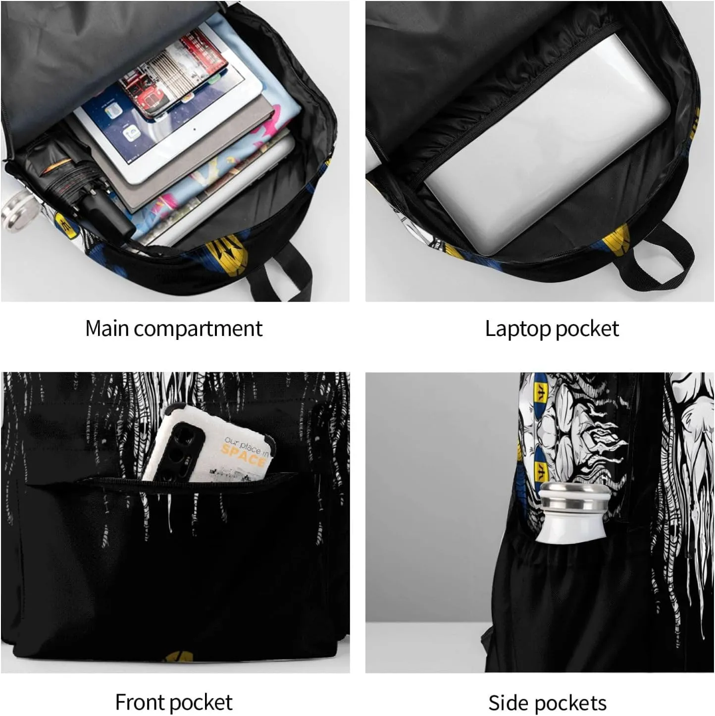 Barbados Lion Flag Laptop Backpack Work Travel Backpacks Business Rucksack Casual Outdoor Daypack with Adjustable Strap Bags for Sports Office Gym Hiking