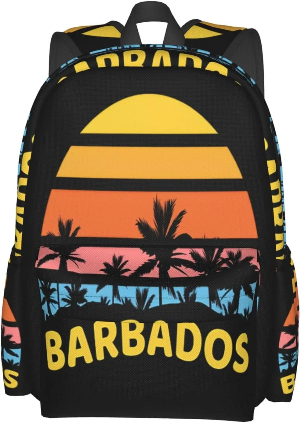 Barbados Waves Sun Holiday Laptop Backpack Work Travel Backpacks Business Rucksack Casual Outdoor Daypack with Adjustable Strap Bags for Sports Office Gym Hiking