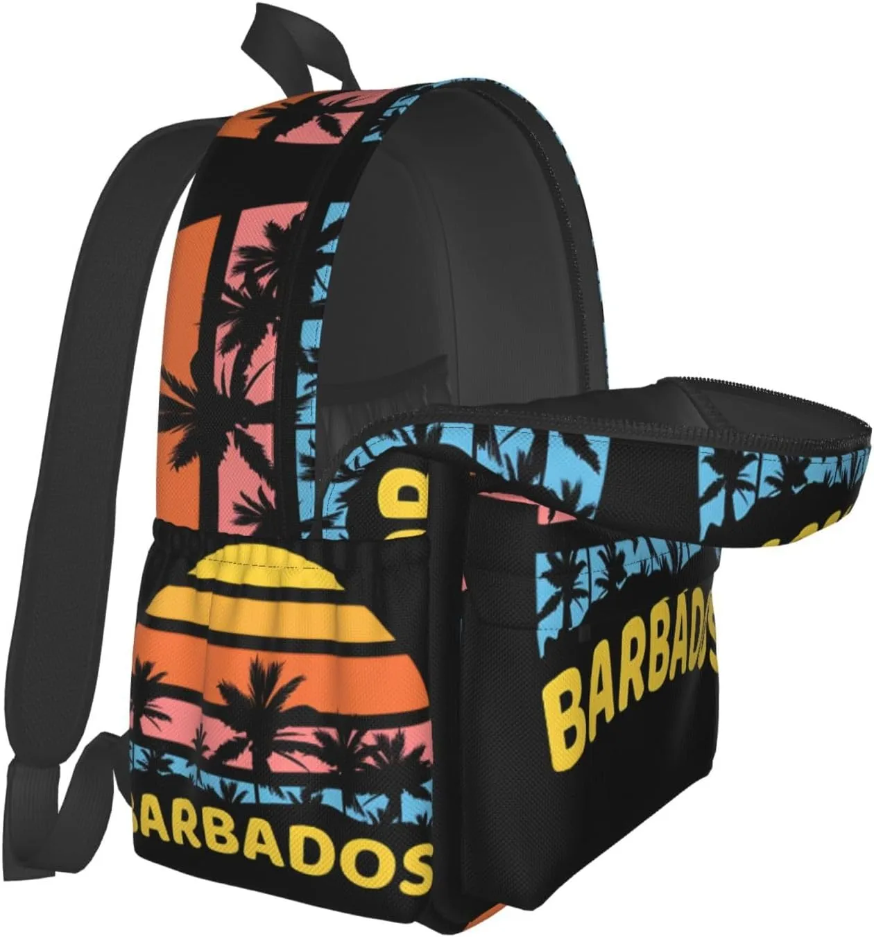 Barbados Waves Sun Holiday Laptop Backpack Work Travel Backpacks Business Rucksack Casual Outdoor Daypack with Adjustable Strap Bags for Sports Office Gym Hiking