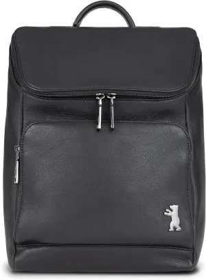 BERLINER BAGS Premium Genuine Leather Backpack Sydney, Bookbag, Backpack Purse for Women - Black