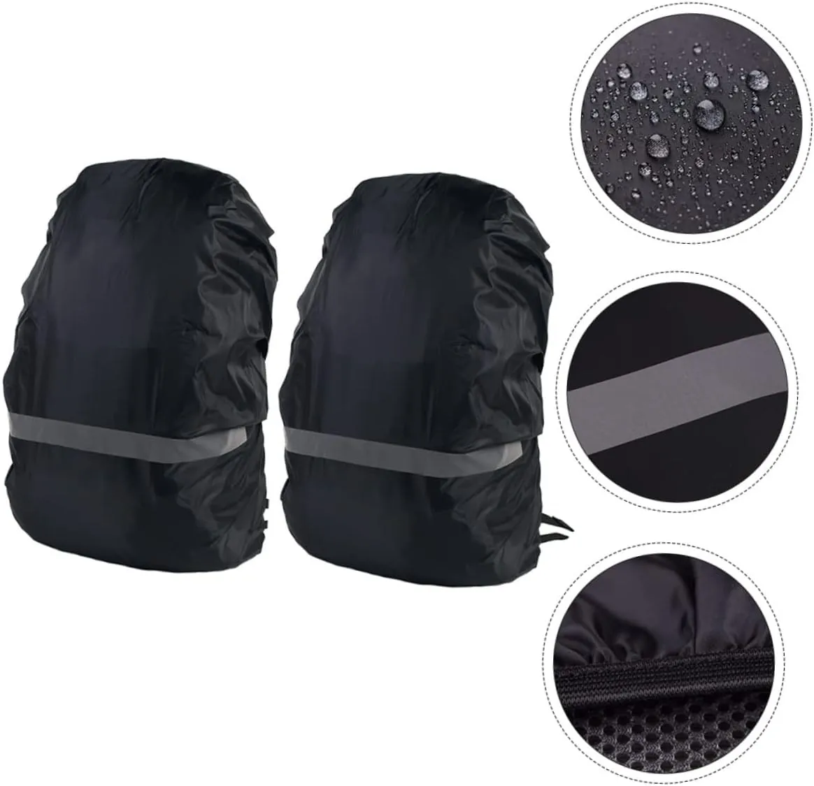 BESPORTBLE Back Rain Cover Reflective Rains Foldable Hiking Suits Covers Back Waterproof Travel Wet Waterproof Back