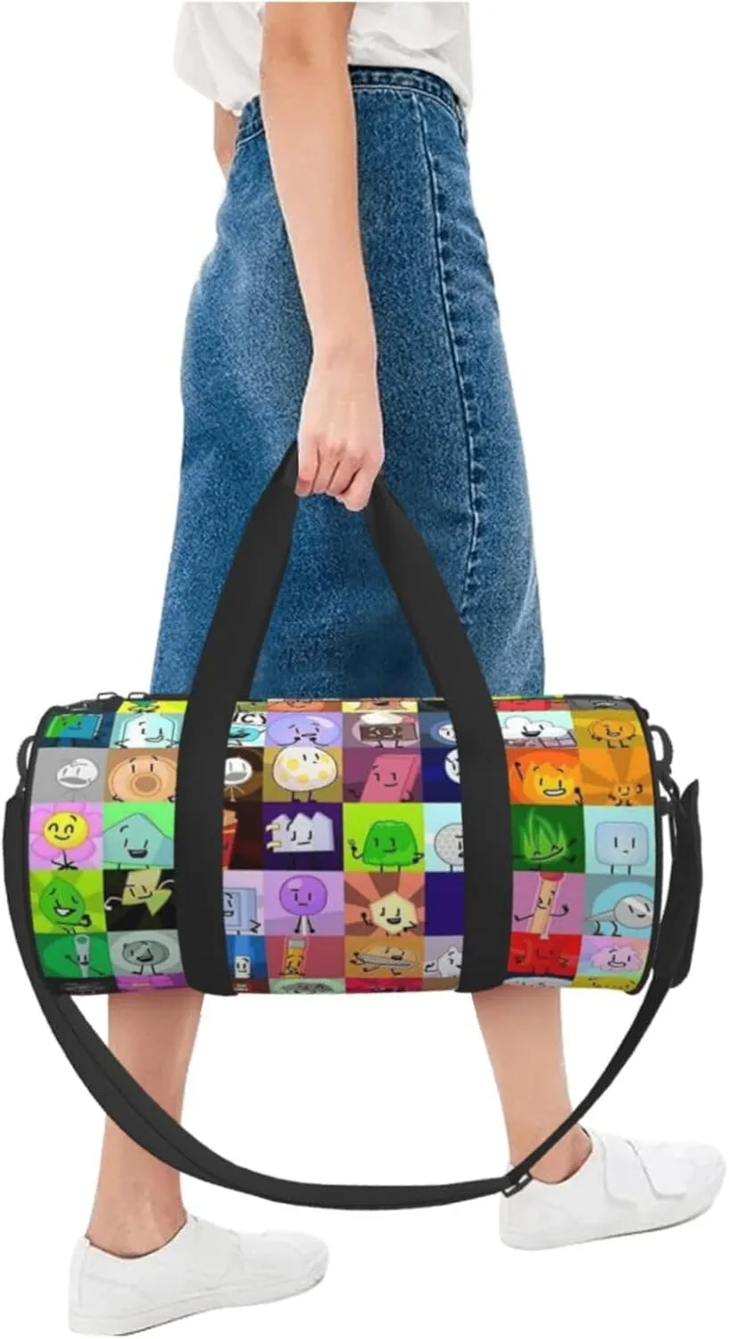 Bfdi-Battle for Dream Island Duffel Bags,Traveling Sports Gym Bags for Men and Women