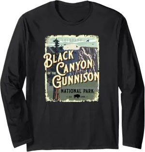Black Canyon of the Gunnison National Park Colorado Souvenir Long Sleeve T-Shirt