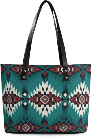 Black Retro A Leather Handbag with Large Capacity And Portability
