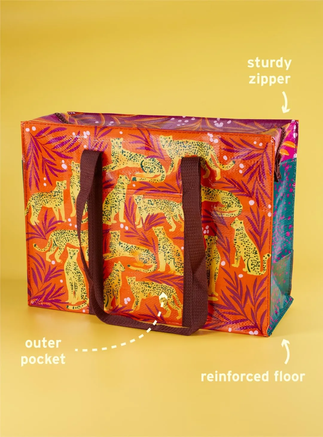 Blue Q Shoulder Totes: The Carry Everywhere Bag With a Hefty Zipper, Exterior Pocket, Reinforced Floor. 95% Recycled Material