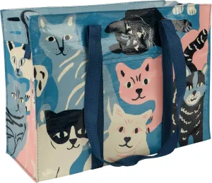 Blue Q Shoulder Totes: The Carry Everywhere Bag With a Hefty Zipper, Exterior Pocket, Reinforced Floor. 95% Recycled Material