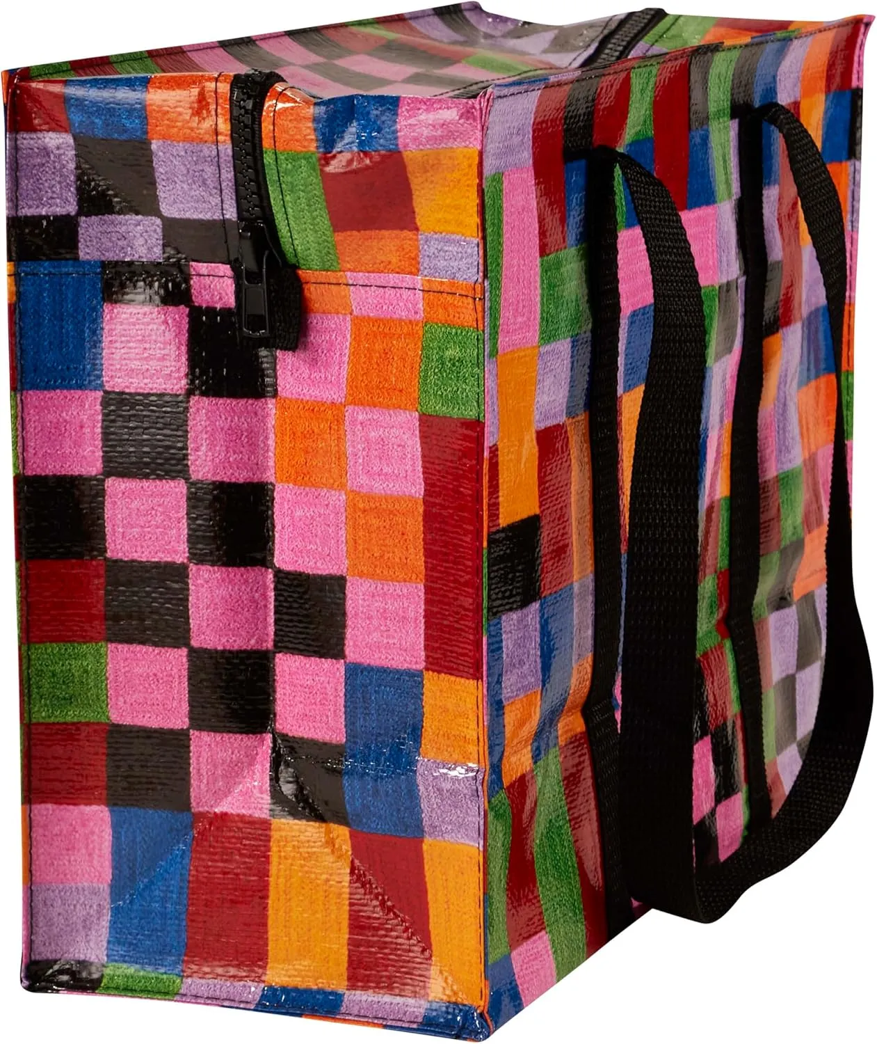 Blue Q Shoulder Totes: The Carry Everywhere Bag With a Hefty Zipper, Exterior Pocket, Reinforced Floor. 95% Recycled Material