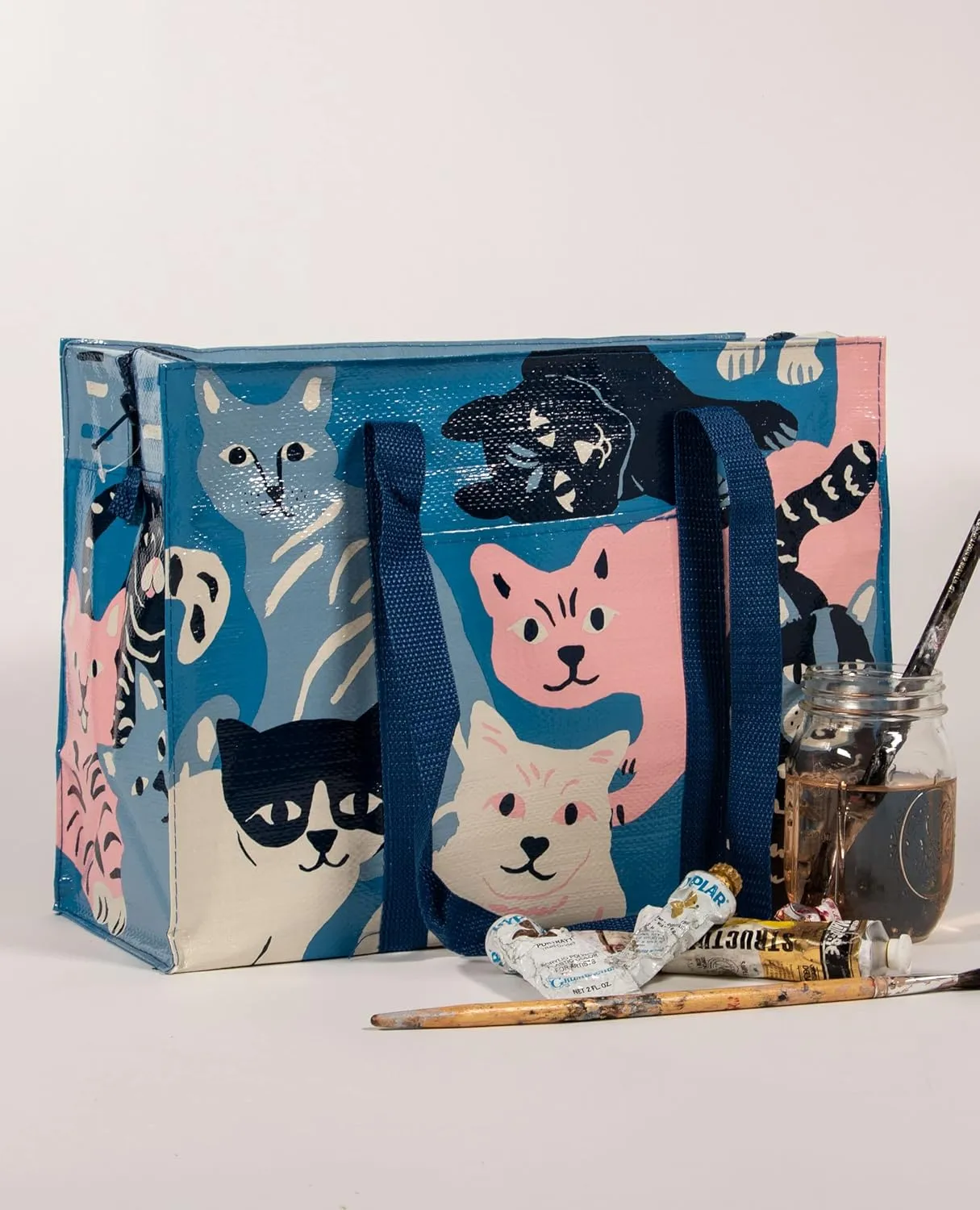 Blue Q Shoulder Totes: The Carry Everywhere Bag With a Hefty Zipper, Exterior Pocket, Reinforced Floor. 95% Recycled Material