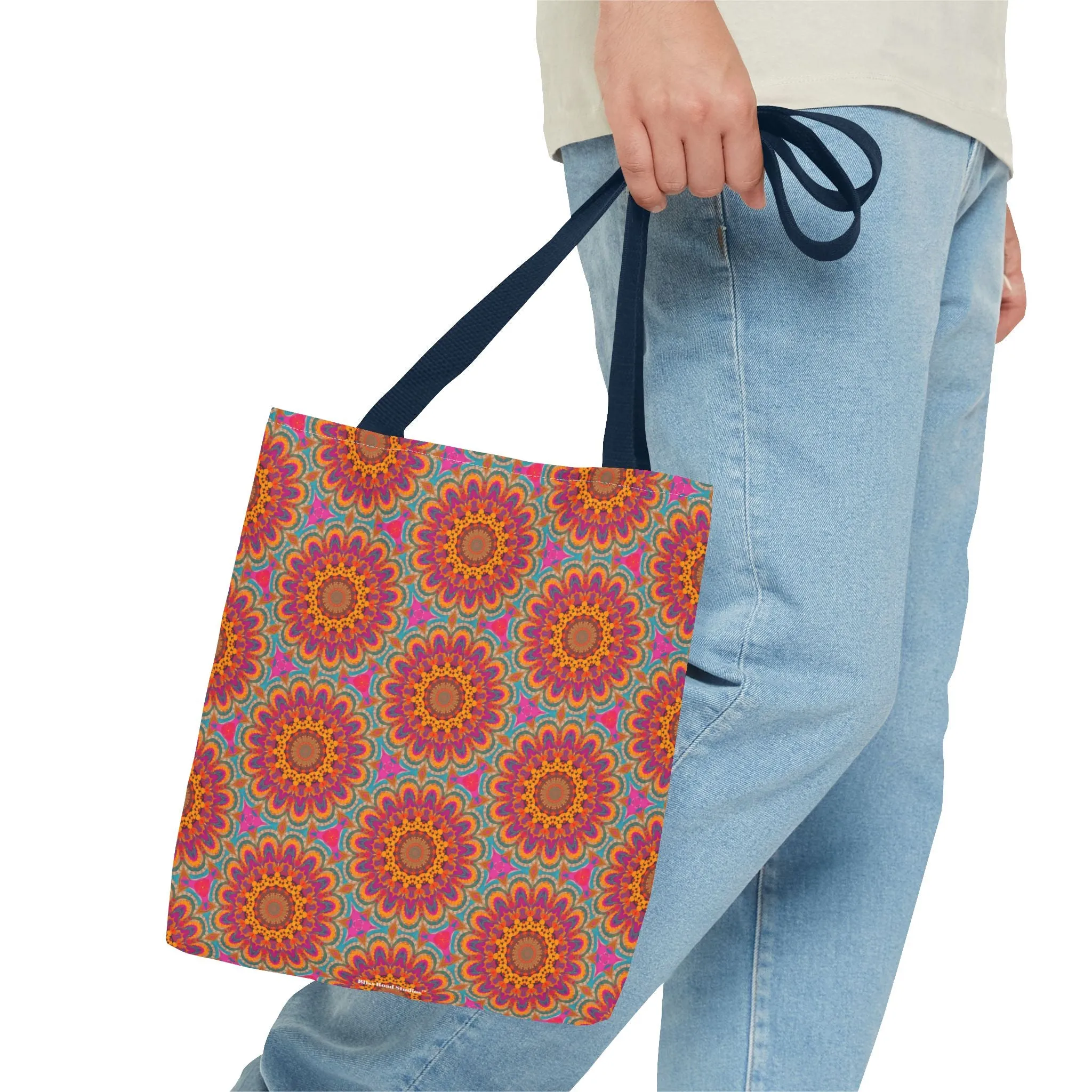 Bohemian Floral Medley Tote Bag - Add a Splash of Colorful Charm to Your Style! Available in 3 sizes.