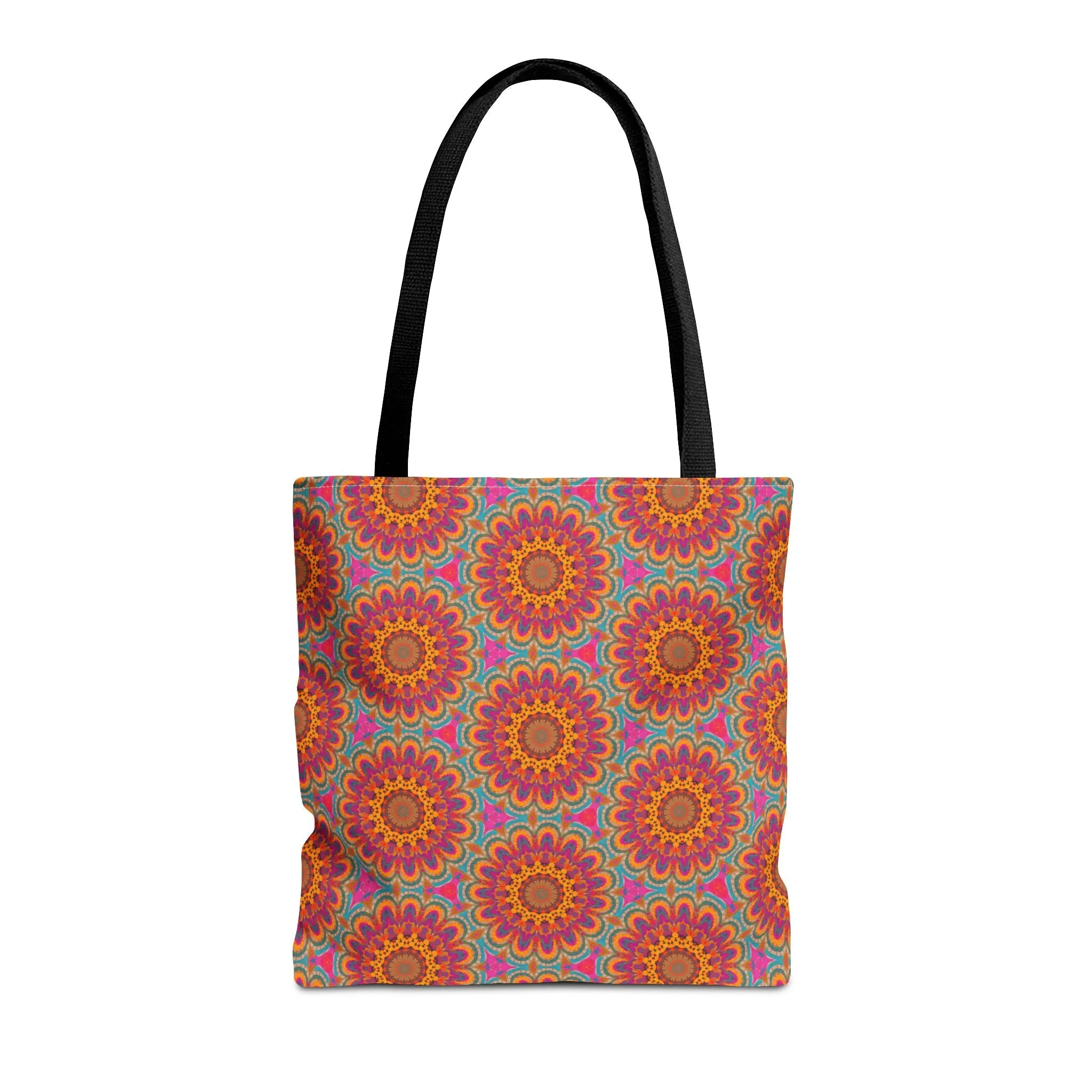 Bohemian Floral Medley Tote Bag - Add a Splash of Colorful Charm to Your Style! Available in 3 sizes.