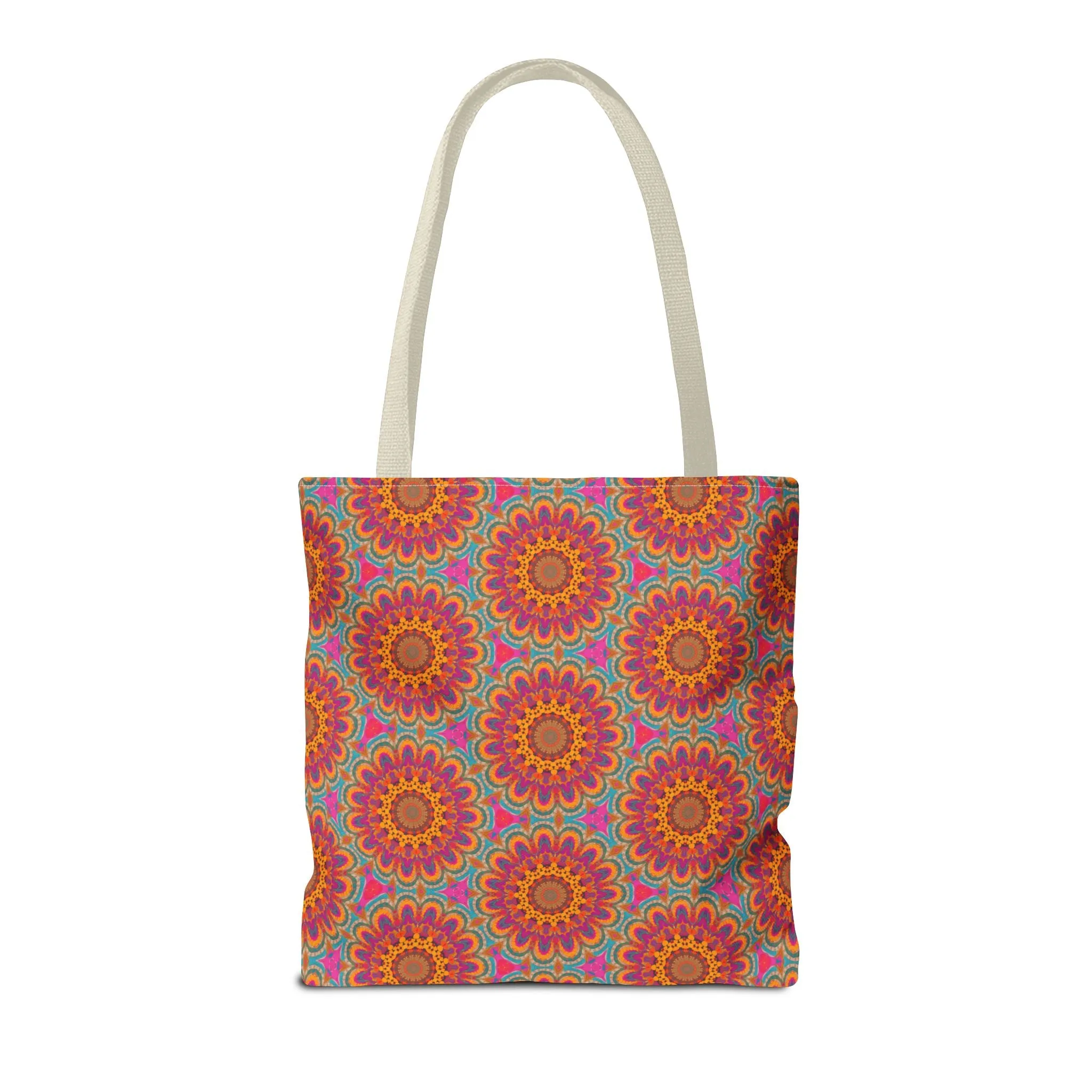 Bohemian Floral Medley Tote Bag - Add a Splash of Colorful Charm to Your Style! Available in 3 sizes.