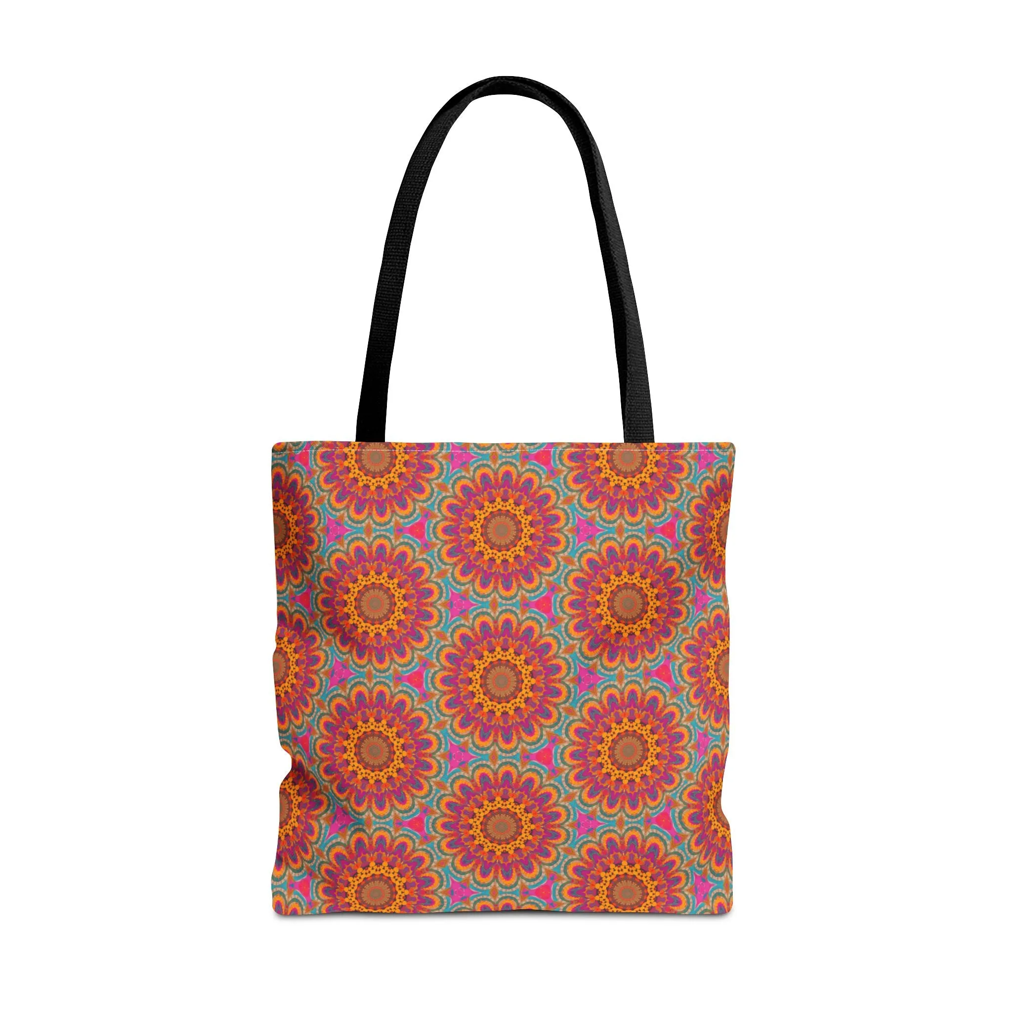 Bohemian Floral Medley Tote Bag - Add a Splash of Colorful Charm to Your Style! Available in 3 sizes.