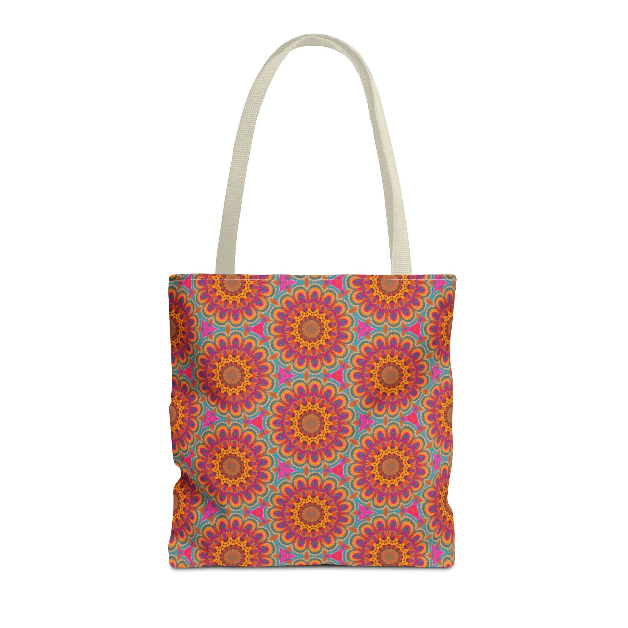 Bohemian Floral Medley Tote Bag - Add a Splash of Colorful Charm to Your Style! Available in 3 sizes.