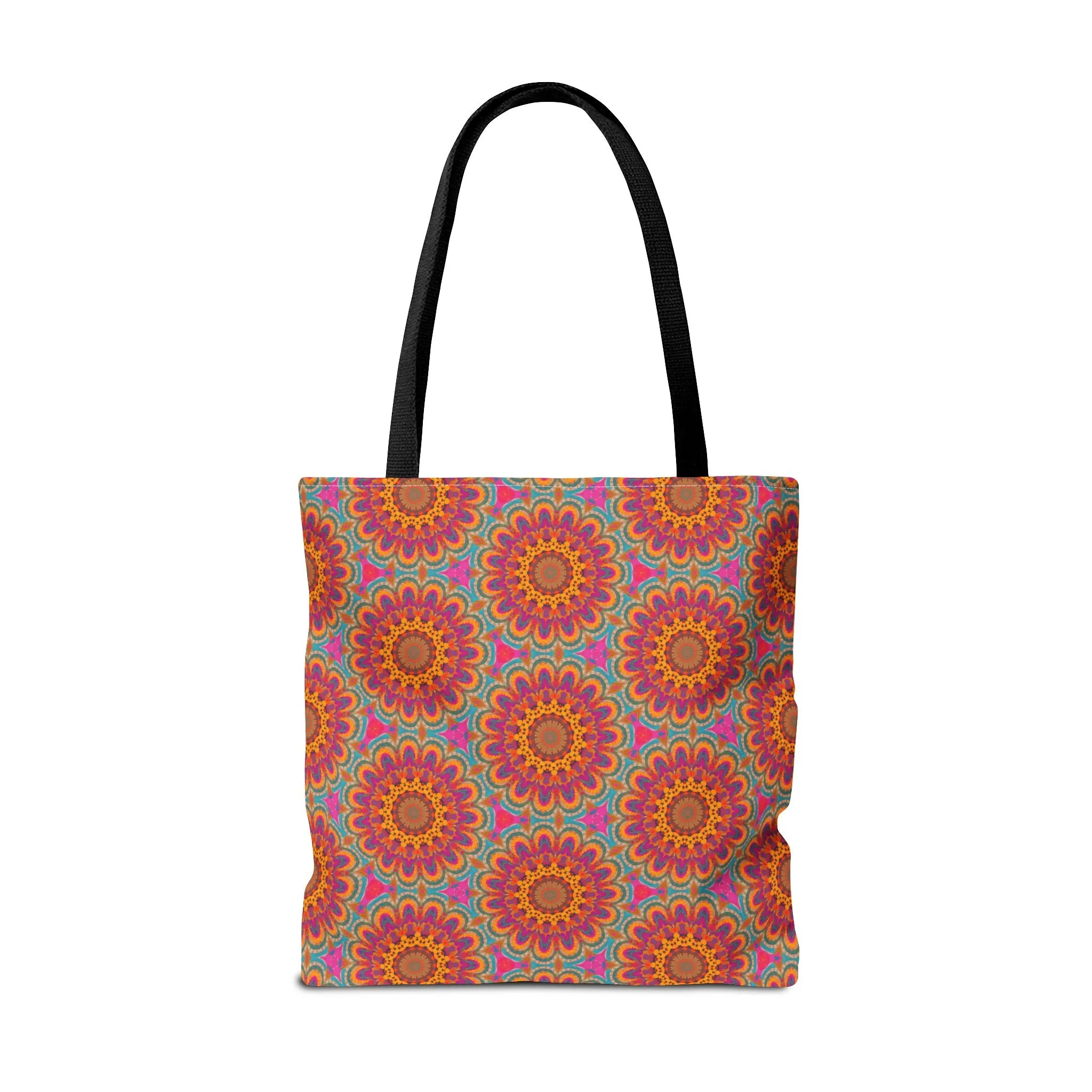 Bohemian Floral Medley Tote Bag - Add a Splash of Colorful Charm to Your Style! Available in 3 sizes.
