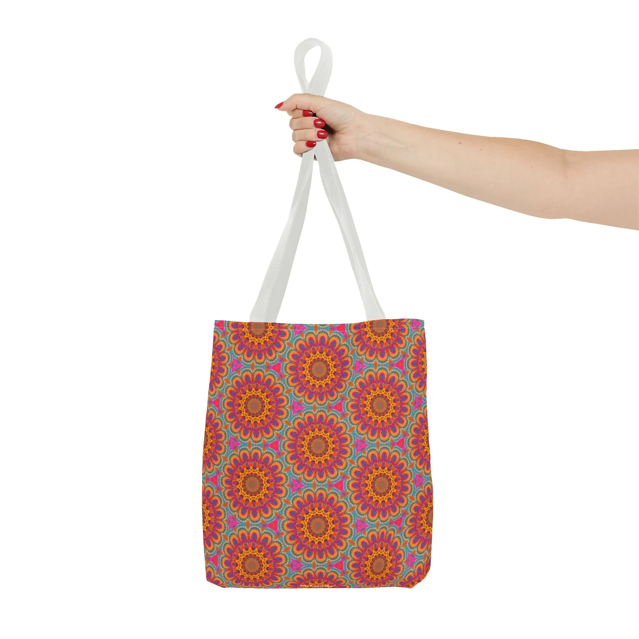 Bohemian Floral Medley Tote Bag - Add a Splash of Colorful Charm to Your Style! Available in 3 sizes.