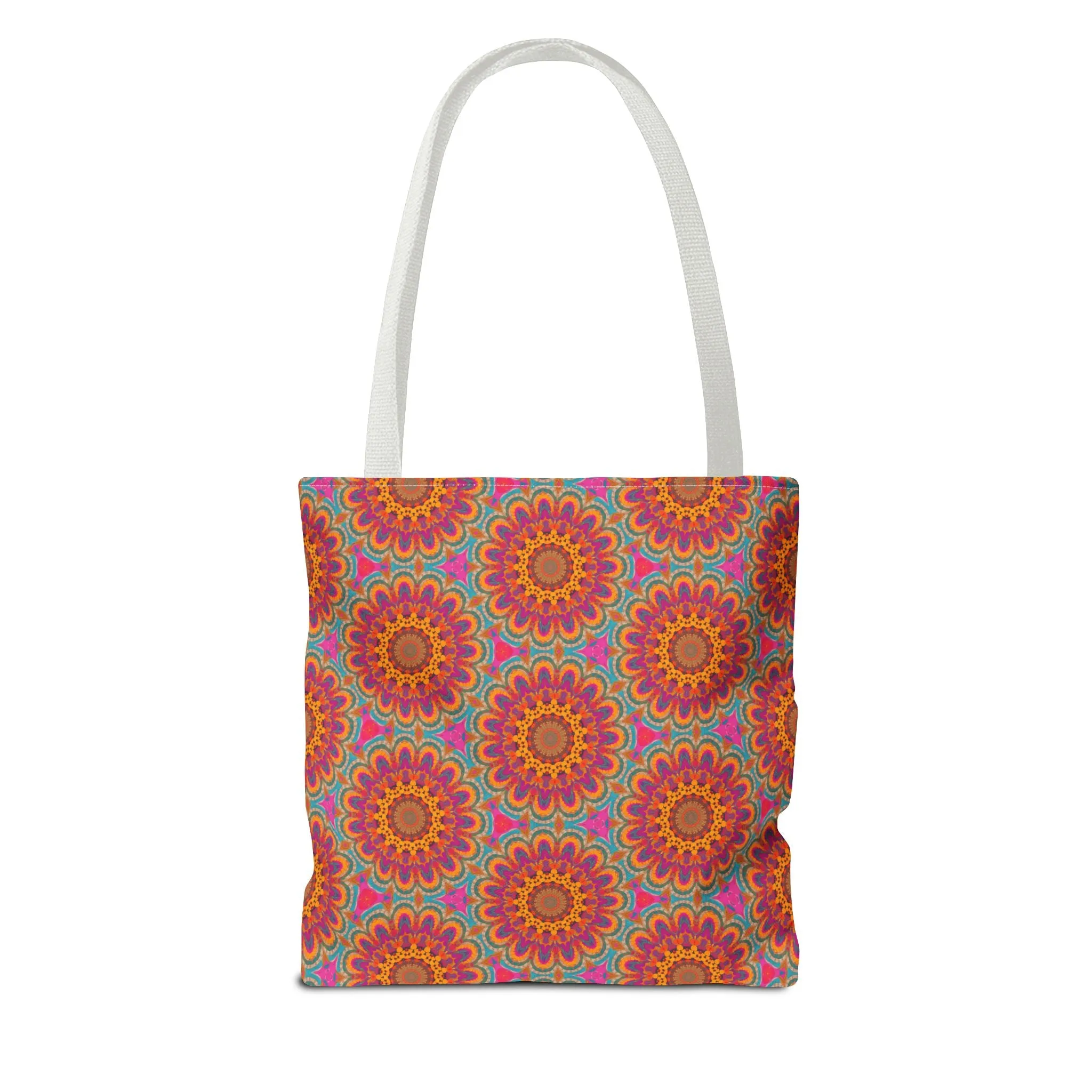 Bohemian Floral Medley Tote Bag - Add a Splash of Colorful Charm to Your Style! Available in 3 sizes.