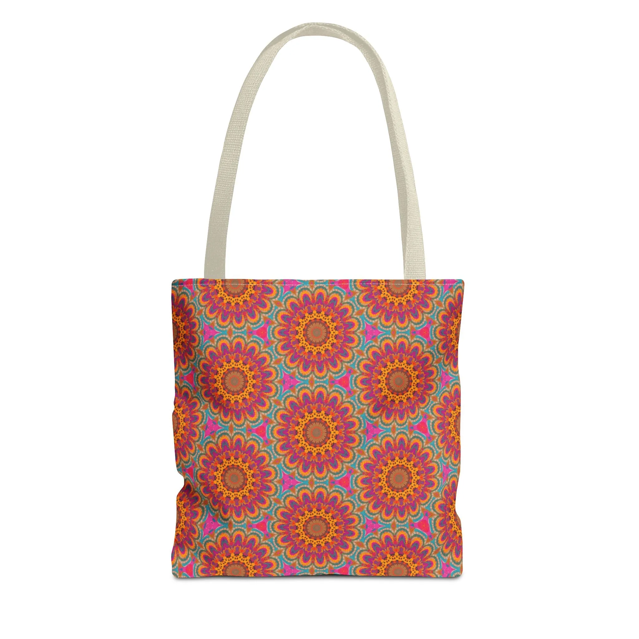 Bohemian Floral Medley Tote Bag - Add a Splash of Colorful Charm to Your Style! Available in 3 sizes.