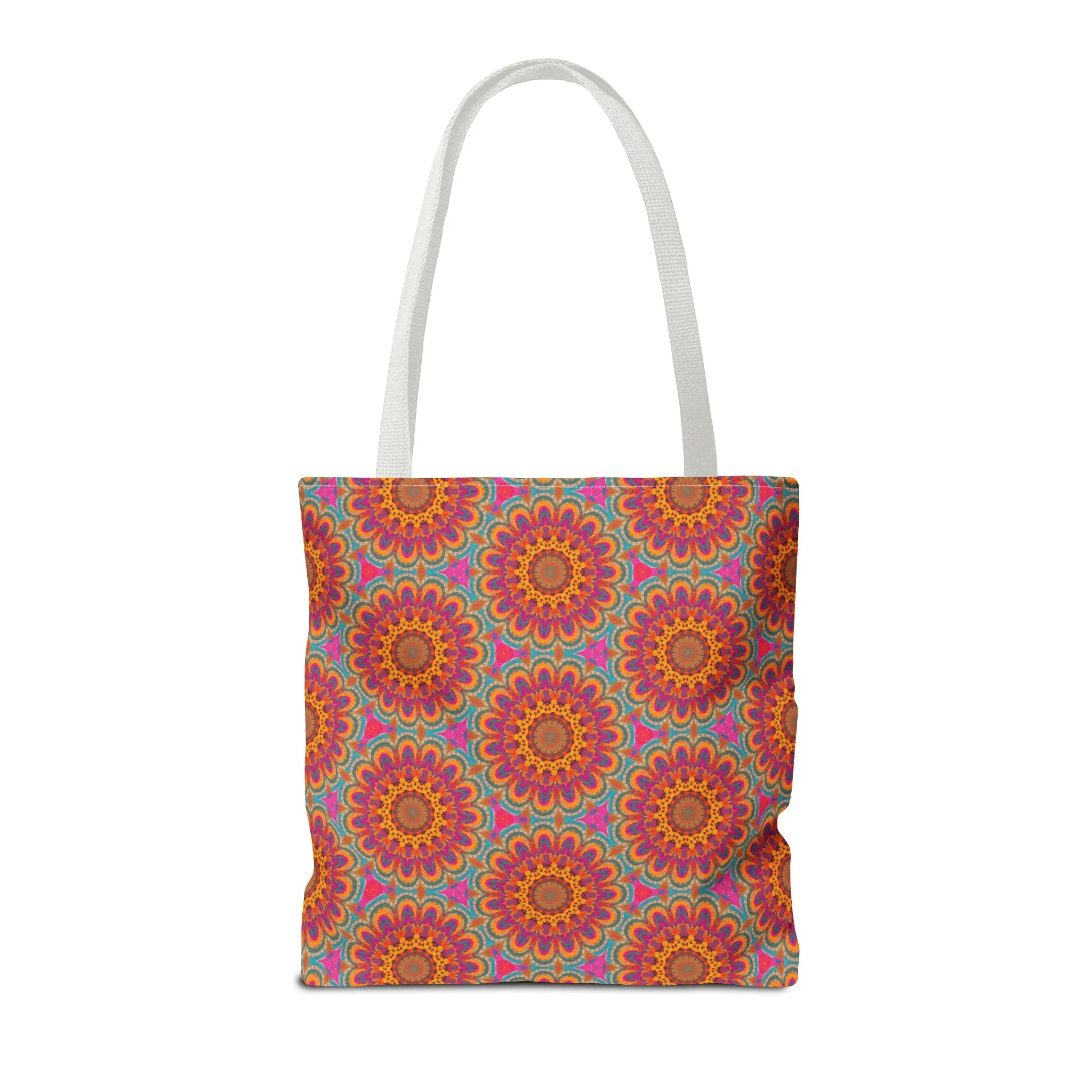 Bohemian Floral Medley Tote Bag - Add a Splash of Colorful Charm to Your Style! Available in 3 sizes.