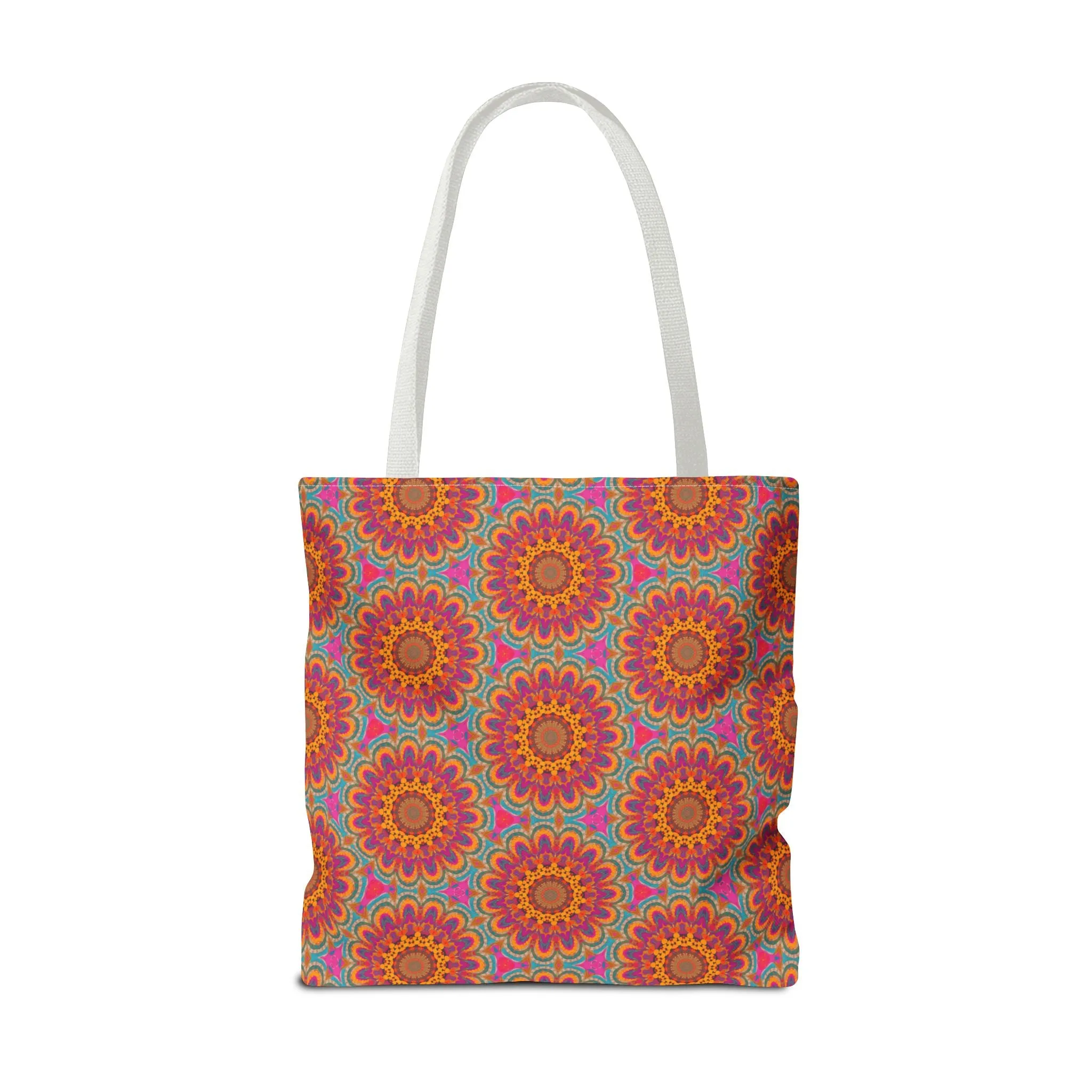 Bohemian Floral Medley Tote Bag - Add a Splash of Colorful Charm to Your Style! Available in 3 sizes.