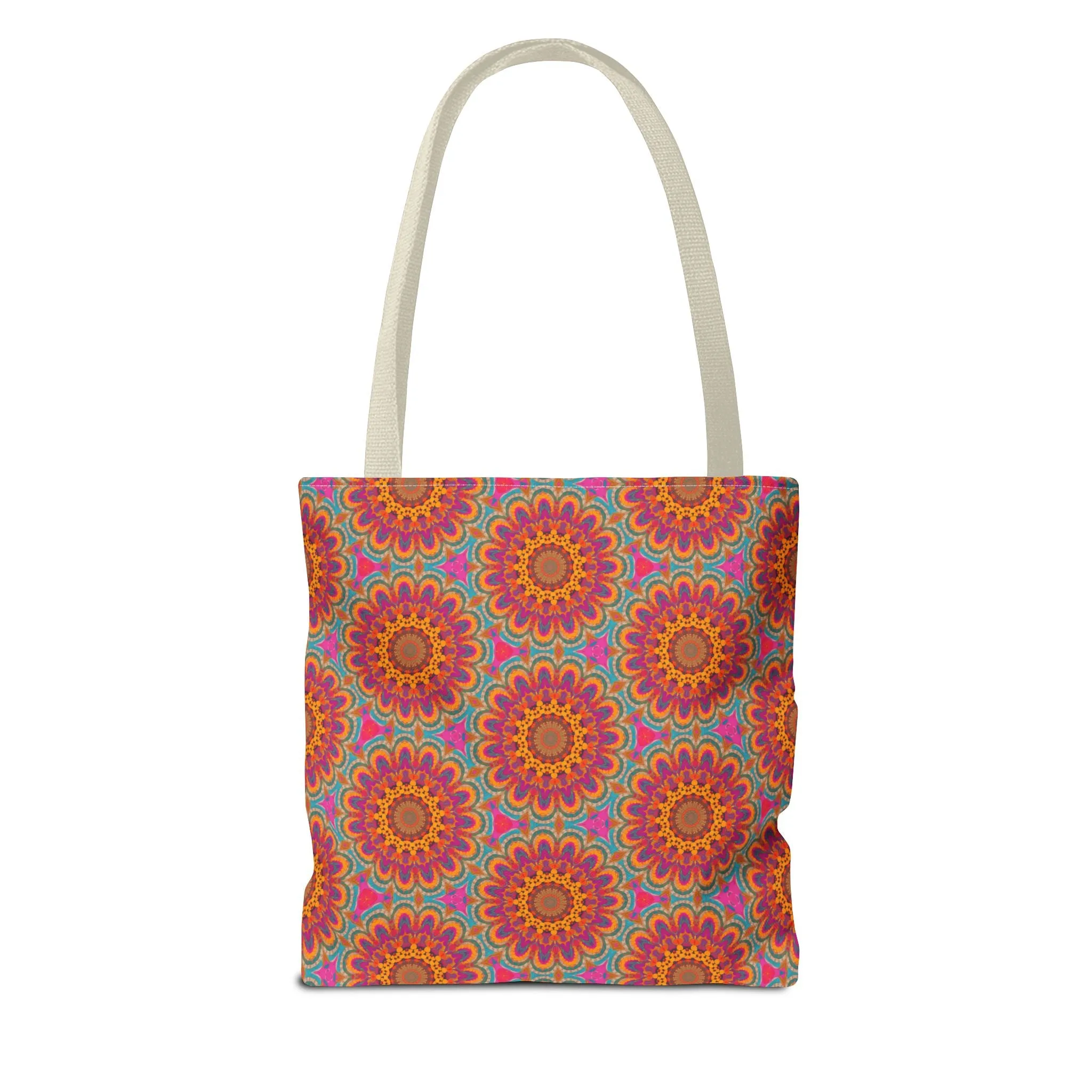 Bohemian Floral Medley Tote Bag - Add a Splash of Colorful Charm to Your Style! Available in 3 sizes.
