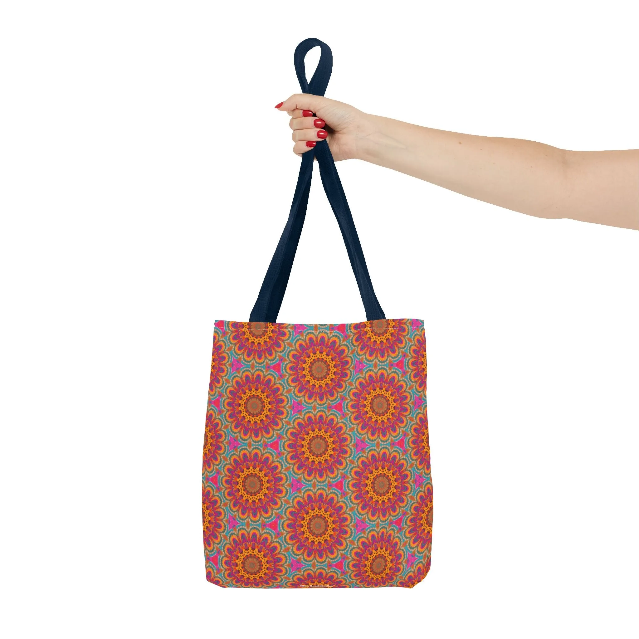 Bohemian Floral Medley Tote Bag - Add a Splash of Colorful Charm to Your Style! Available in 3 sizes.