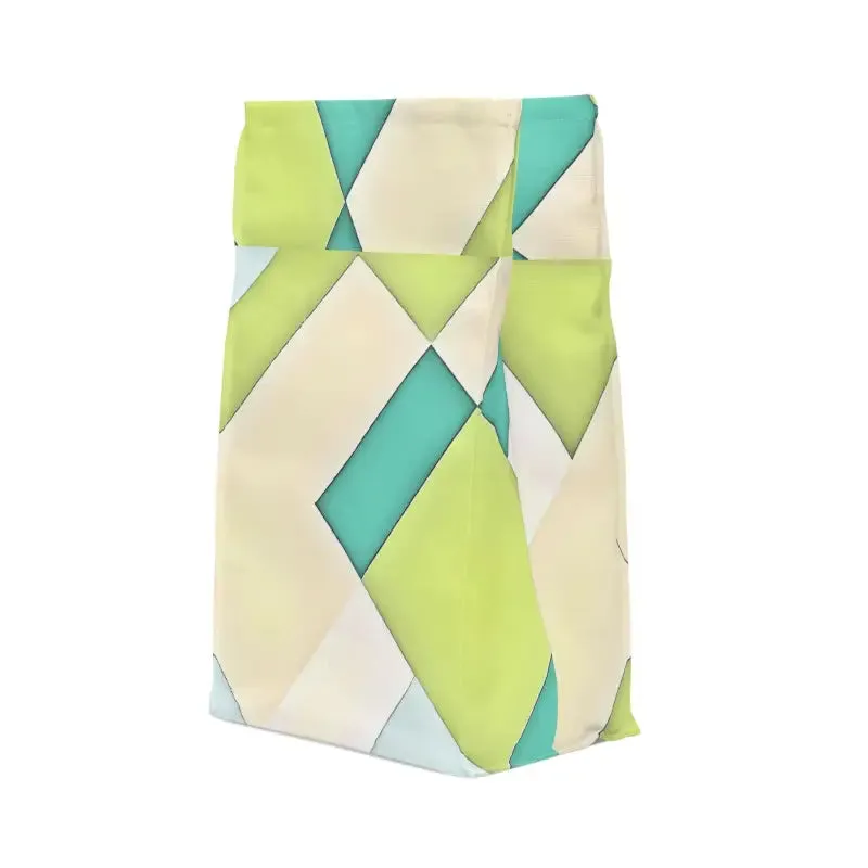 Bold Yellow Checkered Lunch Bag for Stylish Meals