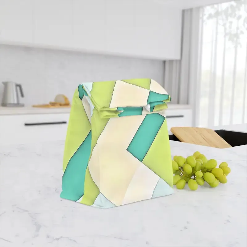 Bold Yellow Checkered Lunch Bag for Stylish Meals