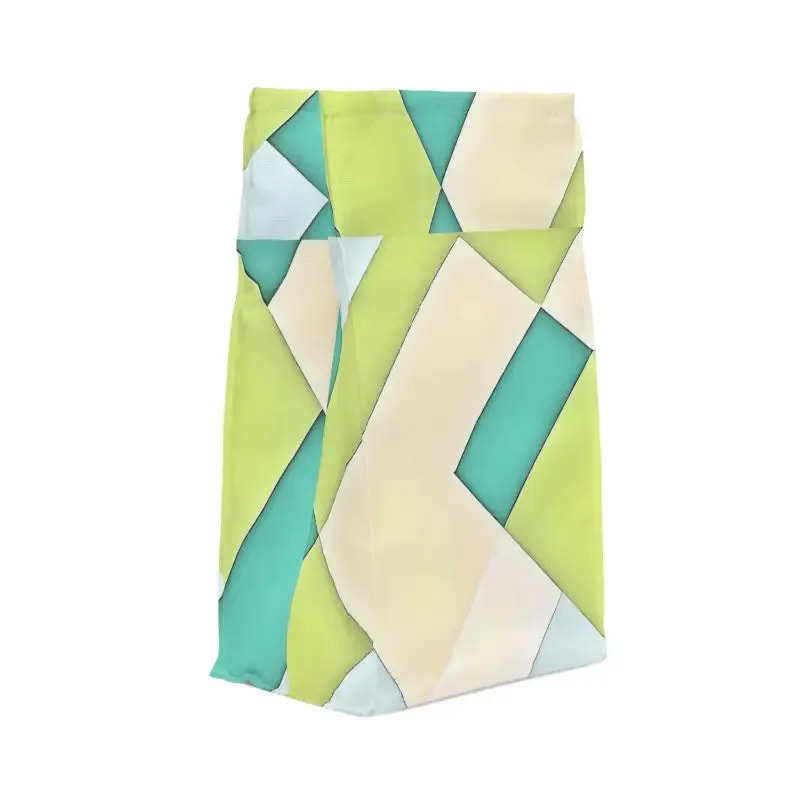 Bold Yellow Checkered Lunch Bag for Stylish Meals