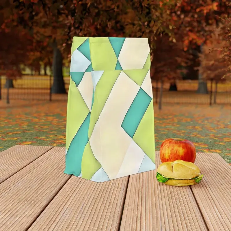 Bold Yellow Checkered Lunch Bag for Stylish Meals