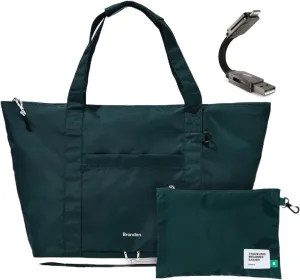 Branden - Travel Tote Bag for Women with Multi Charger Cable 6-1, Foldable, Carry on Ariplane, Lightweight
