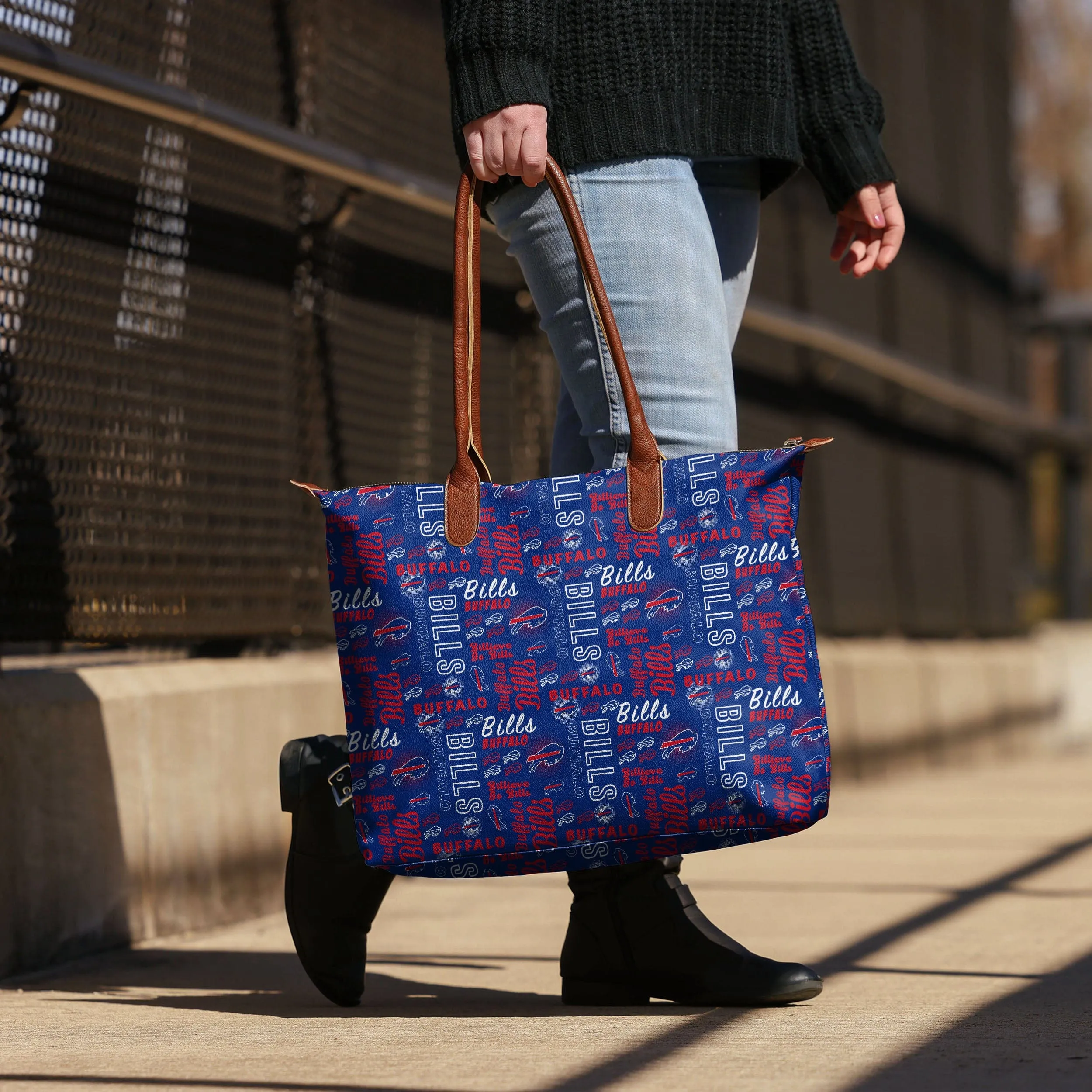Buffalo Bills Spirited Style Printed Collection Tote Bag