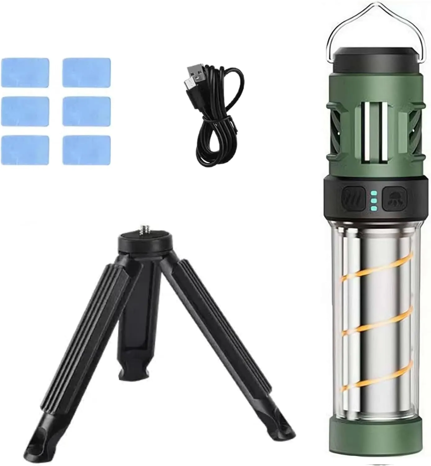 Buzzdefense Dual Mode Camping Lantern, Buzzdefense Portable, 3000 mAh USB-C Recharged Waterproof Outdoor Lamp, LED Camping Light for Outdoor, Garden, Picnic (G)