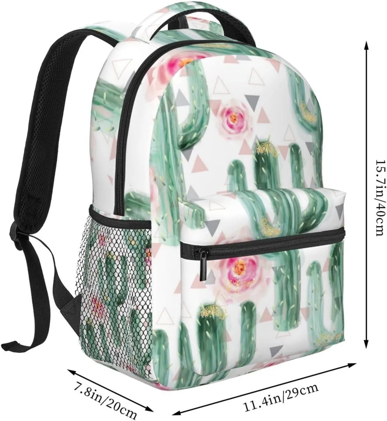 Cactus Backpack Succulent Laptop Backpacks Travel Hiking Camping Bag Plants Bag Casual Daypack Backpack