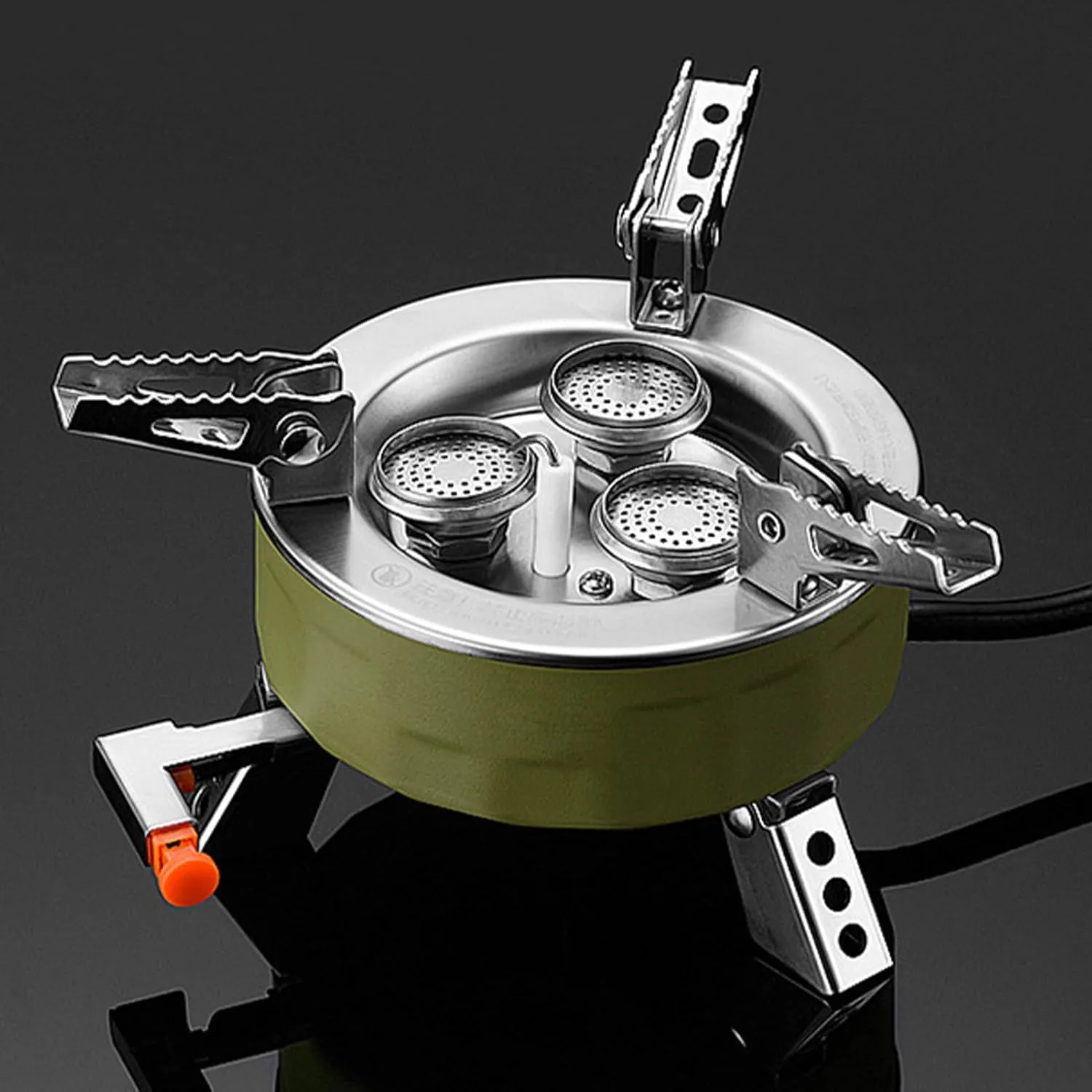 Camping Stove,Camping Cooking Stove Single Cooker | 6800W Foldable Burner with Precise Heat Control, Cooking Tools Outdoor Gear for Fishing Hiking BBQ Backpacking