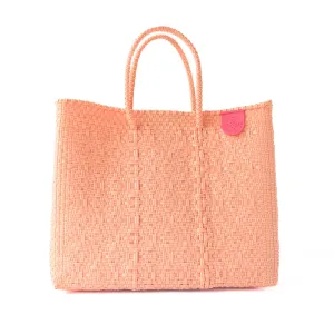 Canarias Medium Woven Crossbody Bag – Resort Collection | Recycled Plastic | Artisan Handmade in Mexico | Adjustable Strap, Mesh Pouch, Water-Resistant, Eco-Friendly Travel Purse