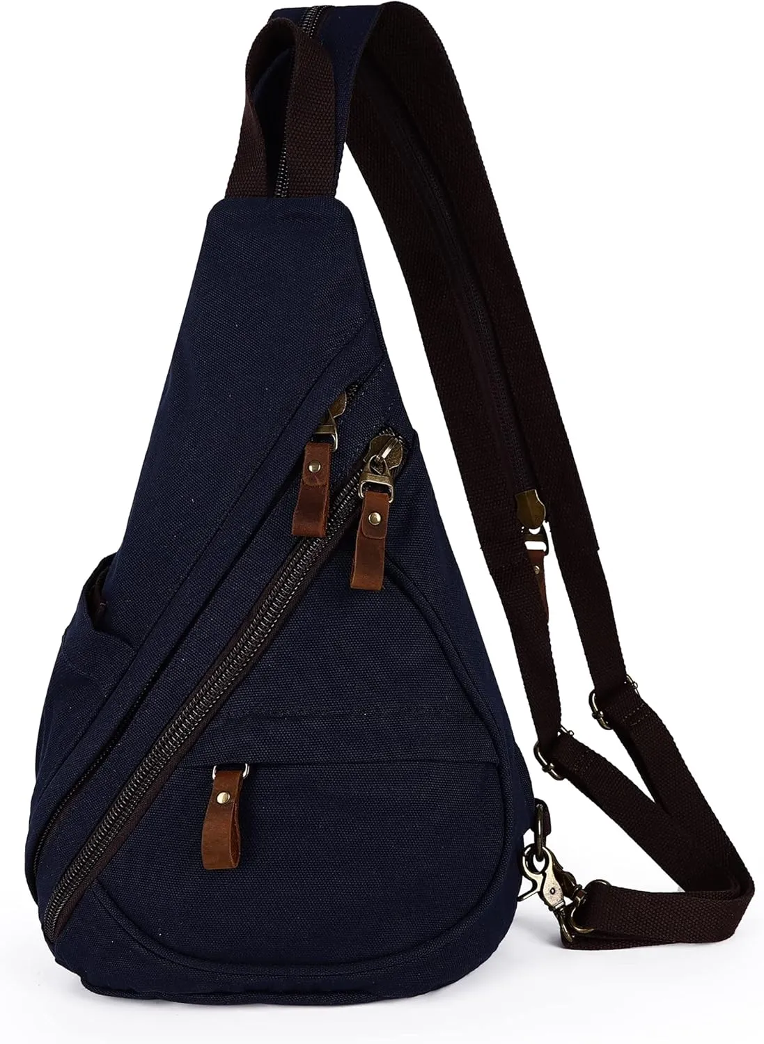 Canvas Sling Bag for Men Women Crossbody Bags Convertible Backpack Purse Causal Daypack Travel Cycling Hiking Rucksack