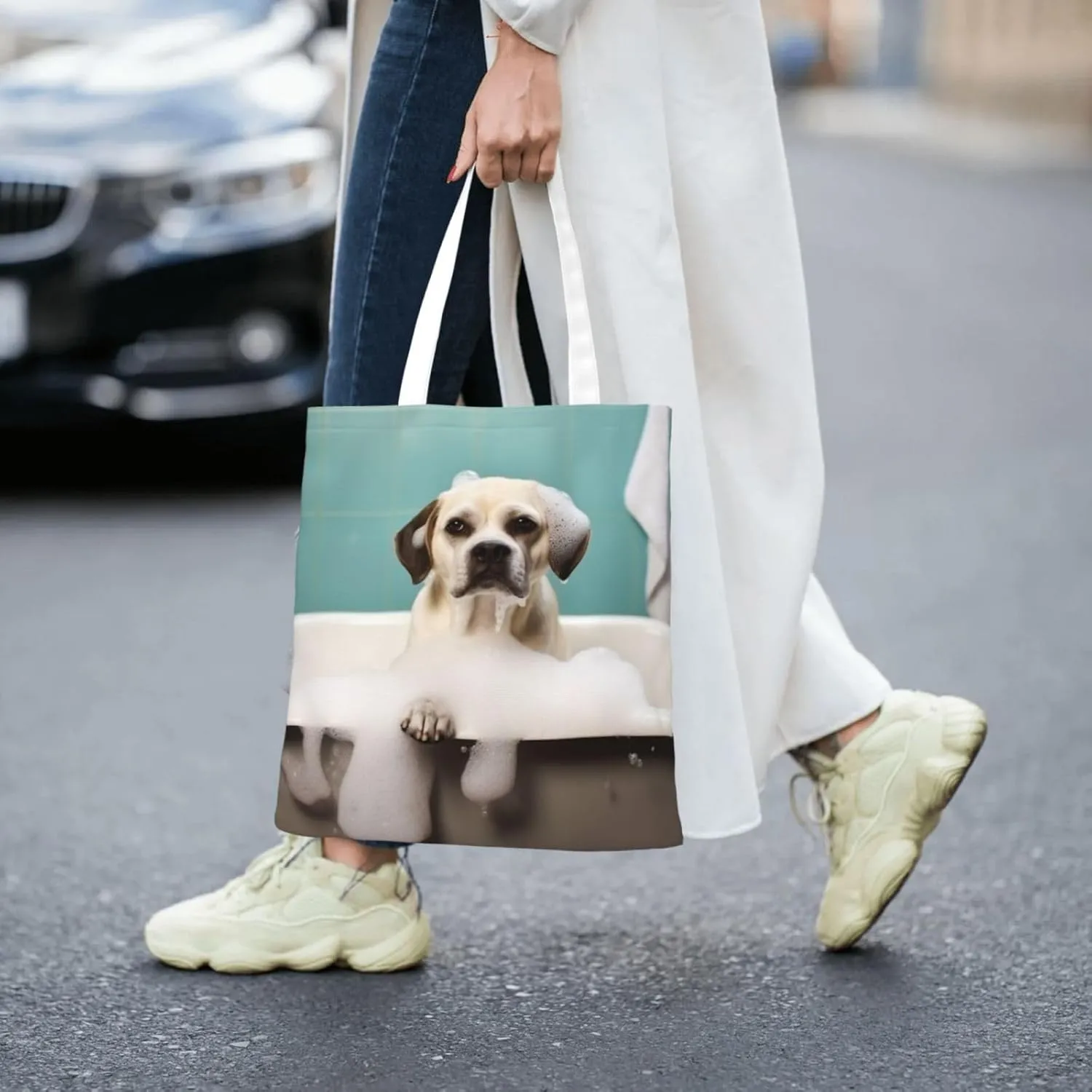 Canvas Tote Bag For Women Reusable Shopping Bag Casual Travel Mountain Scenery Shoulder Bag Handbag For Travel