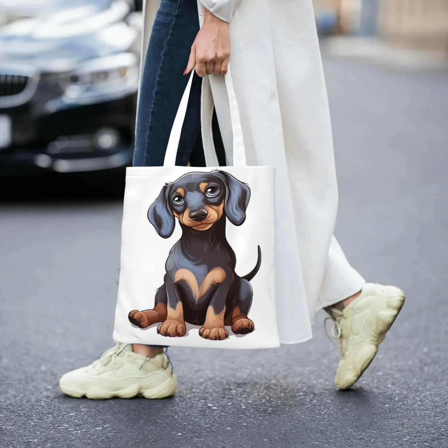 Canvas Tote Bag For Women Reusable Shopping Bag Casual Travel Mountain Scenery Shoulder Bag Handbag For Travel