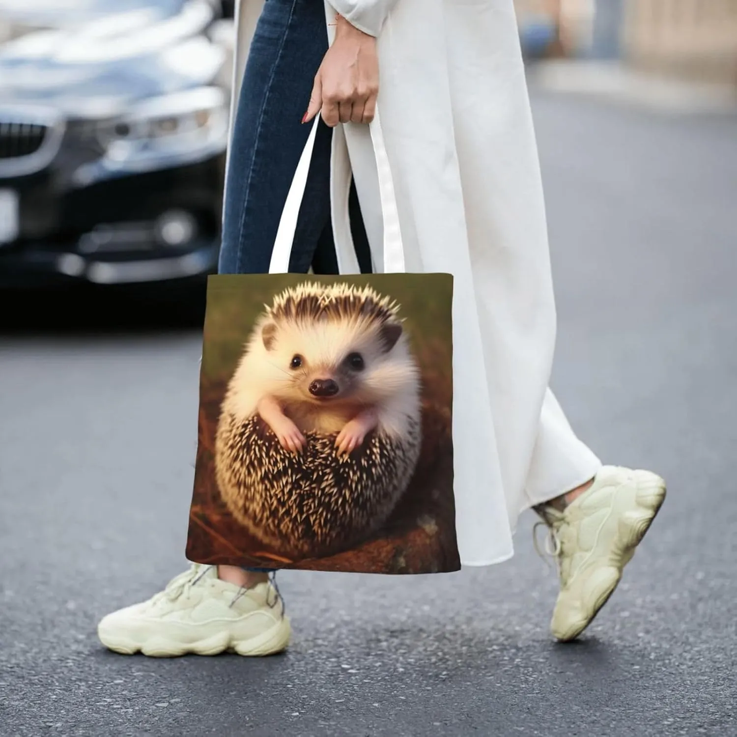 Canvas Tote Bag For Women Reusable Shopping Bag Casual Travel Mountain Scenery Shoulder Bag Handbag For Travel
