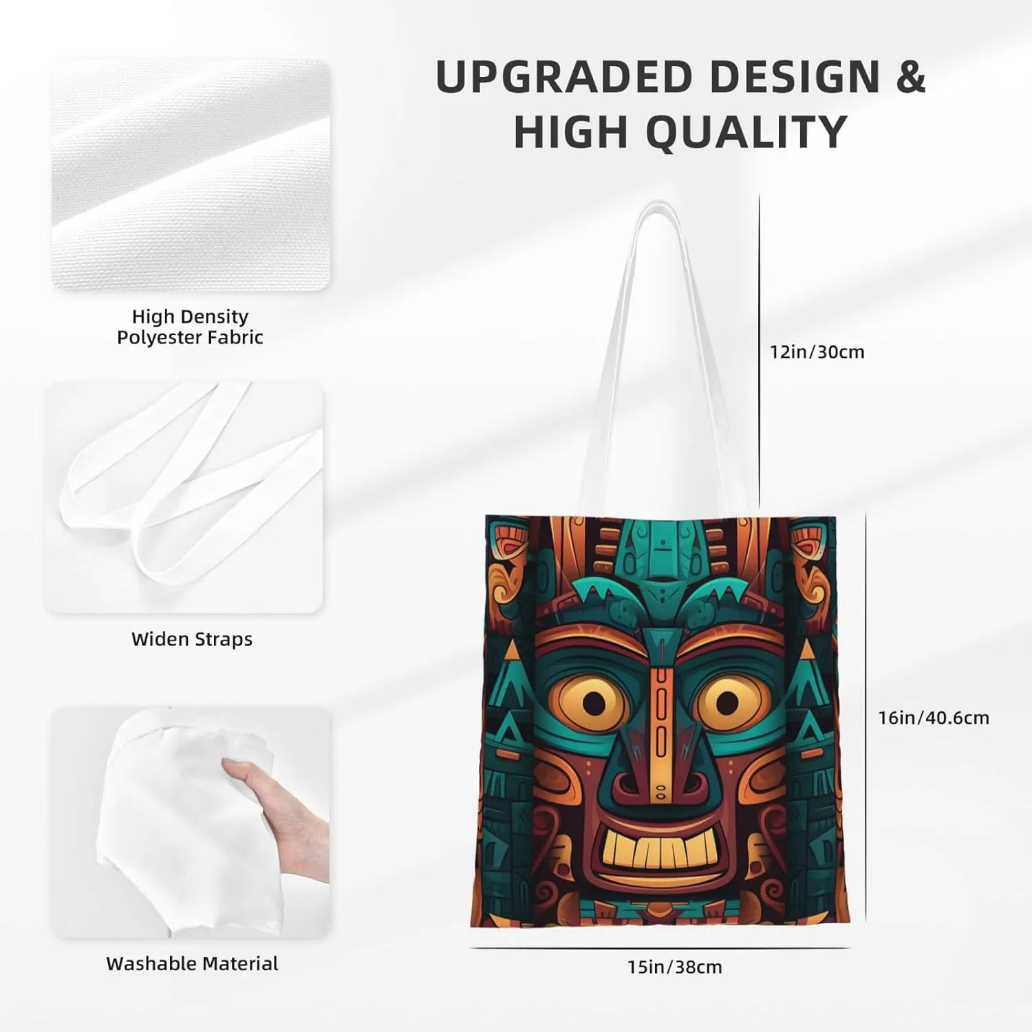 Canvas Tote Bag For Women Reusable Shopping Bag Casual Two Butterflies And Mushrooms Shoulder Bag Handbag For Travel