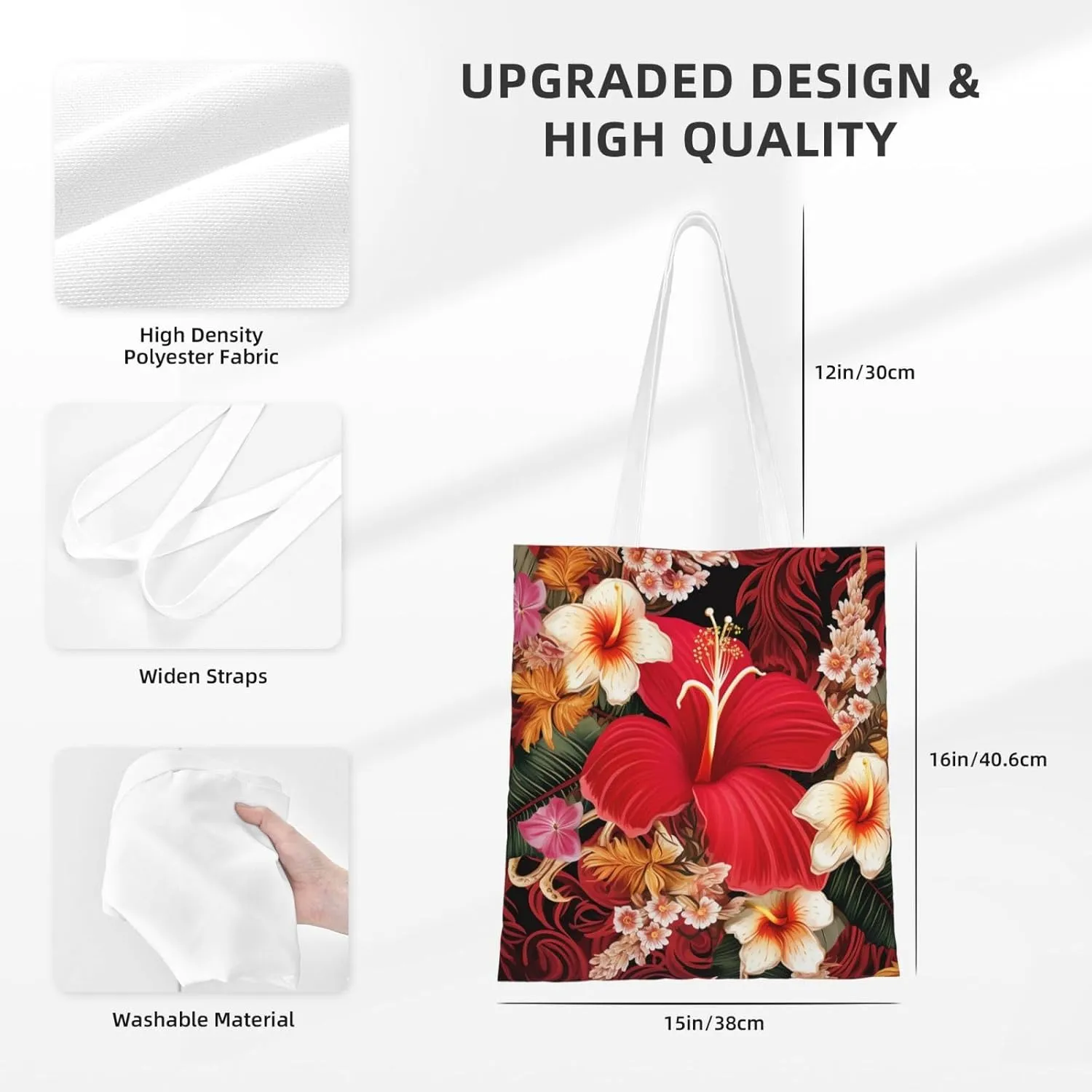 Canvas Tote Bag For Women Reusable Shopping Bag Casual Two Butterflies And Mushrooms Shoulder Bag Handbag For Travel