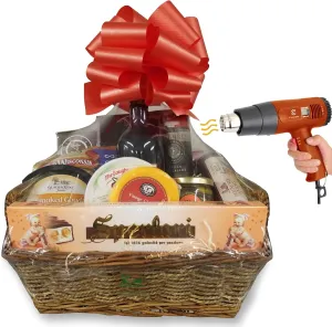 CANWUPON Shrink Wrap Bags for Gift Baskets, Clear PVC Heat Shrink Bags Cellophane Wrap for Packaging,Gift Wrapping (32 * 40 24pack)