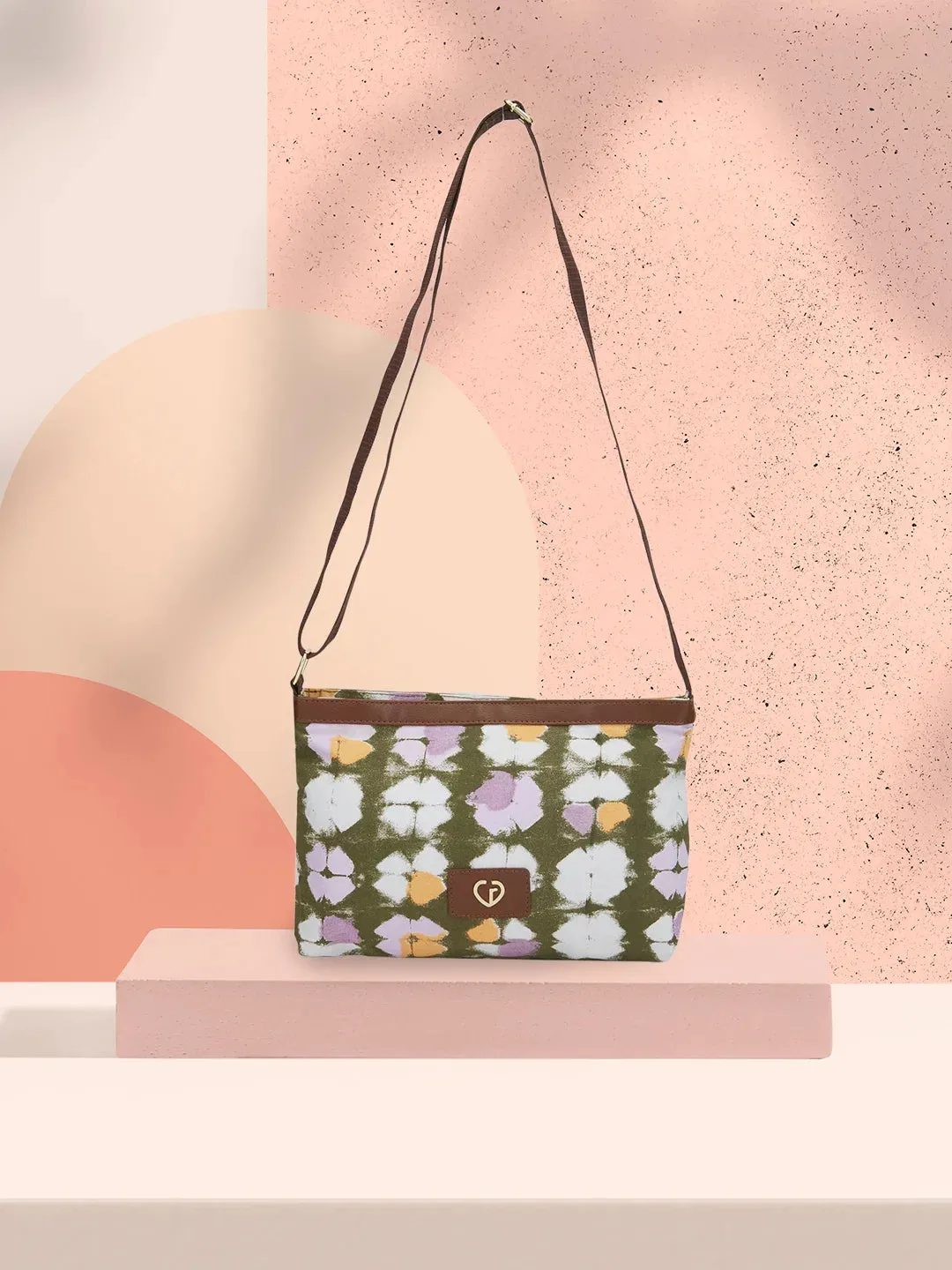 Caprese Enora Large Olive Sling Bag