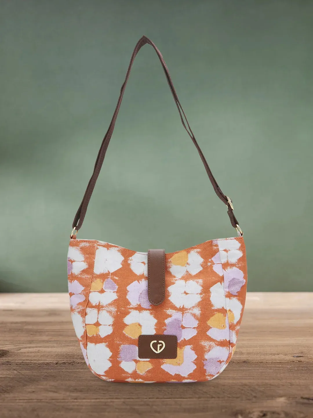 Caprese Enora Medium Rust Crossbody Bag