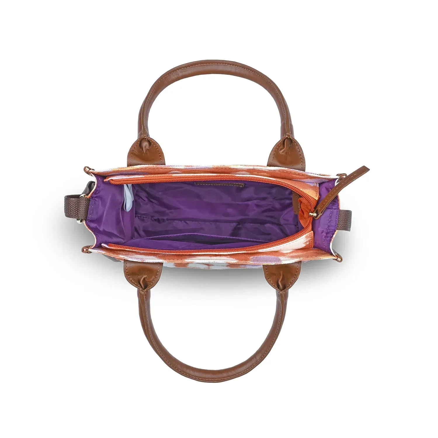 Caprese Enora Small Rust Tote Bag