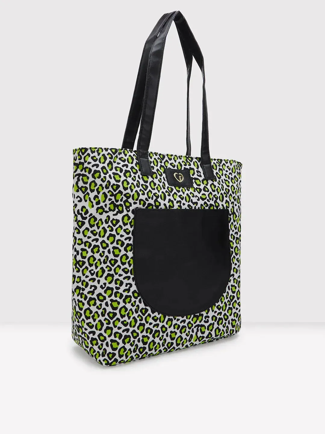 Caprese Karel Large Lime Green Tote Bag