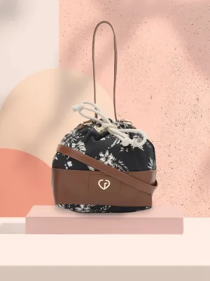 Caprese Kendall Large Black Sling Bag