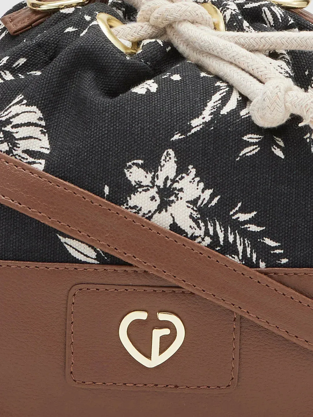 Caprese Kendall Large Black Sling Bag