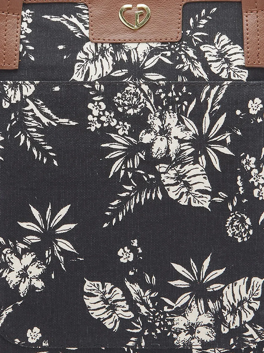 Caprese Kendall Large Black Tote Bag